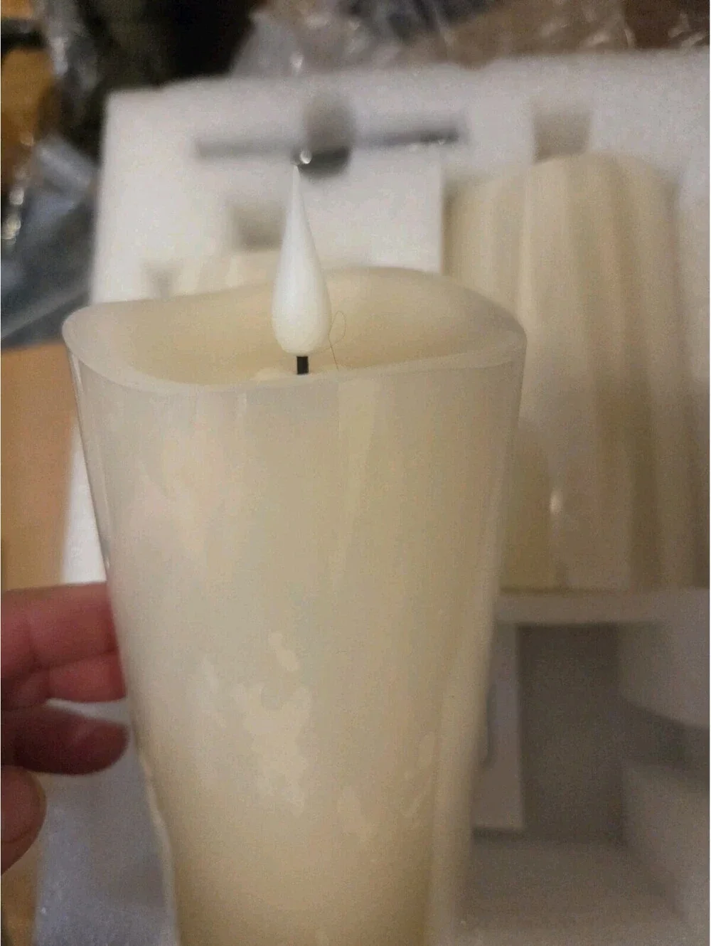 3 Battery operated Flameless candles with remote